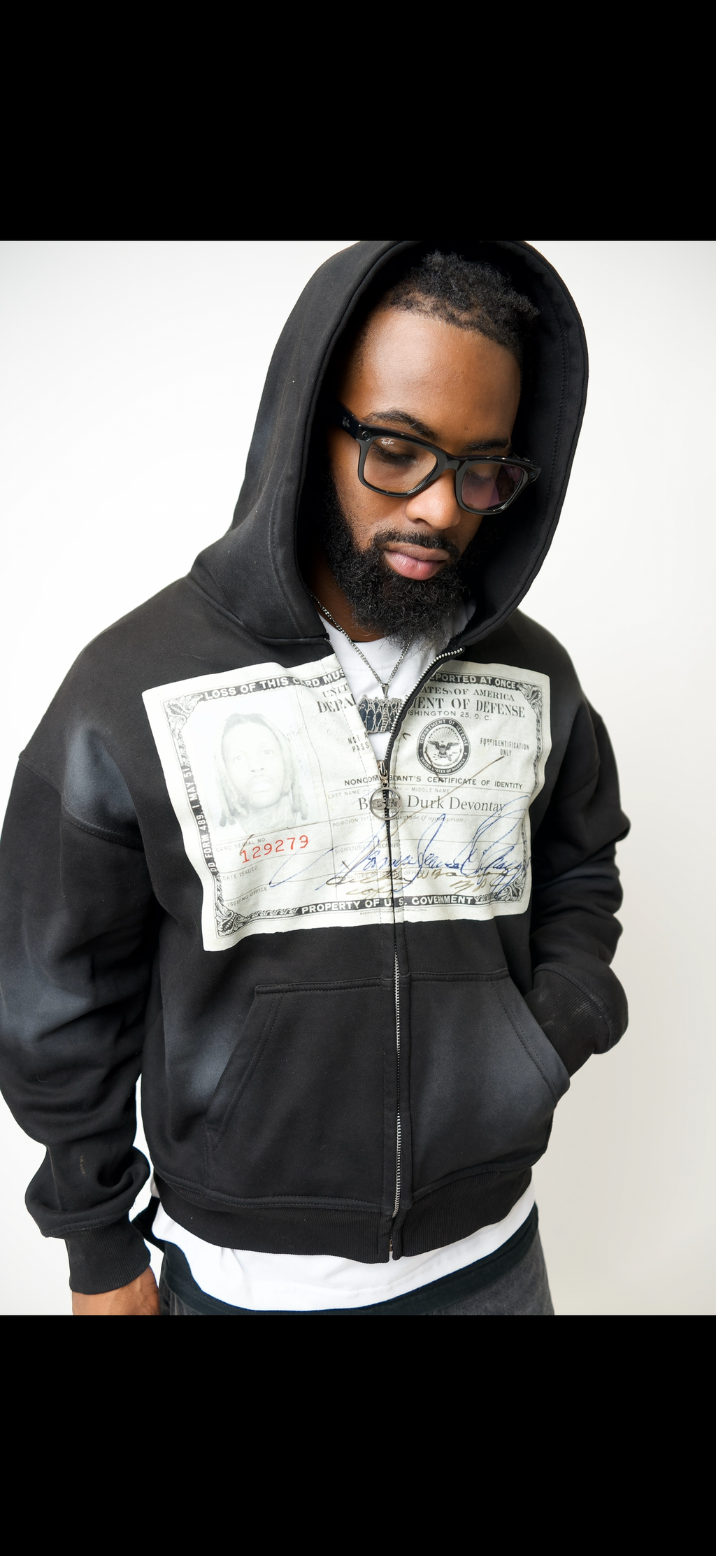 BLACK SMURK HOODIE