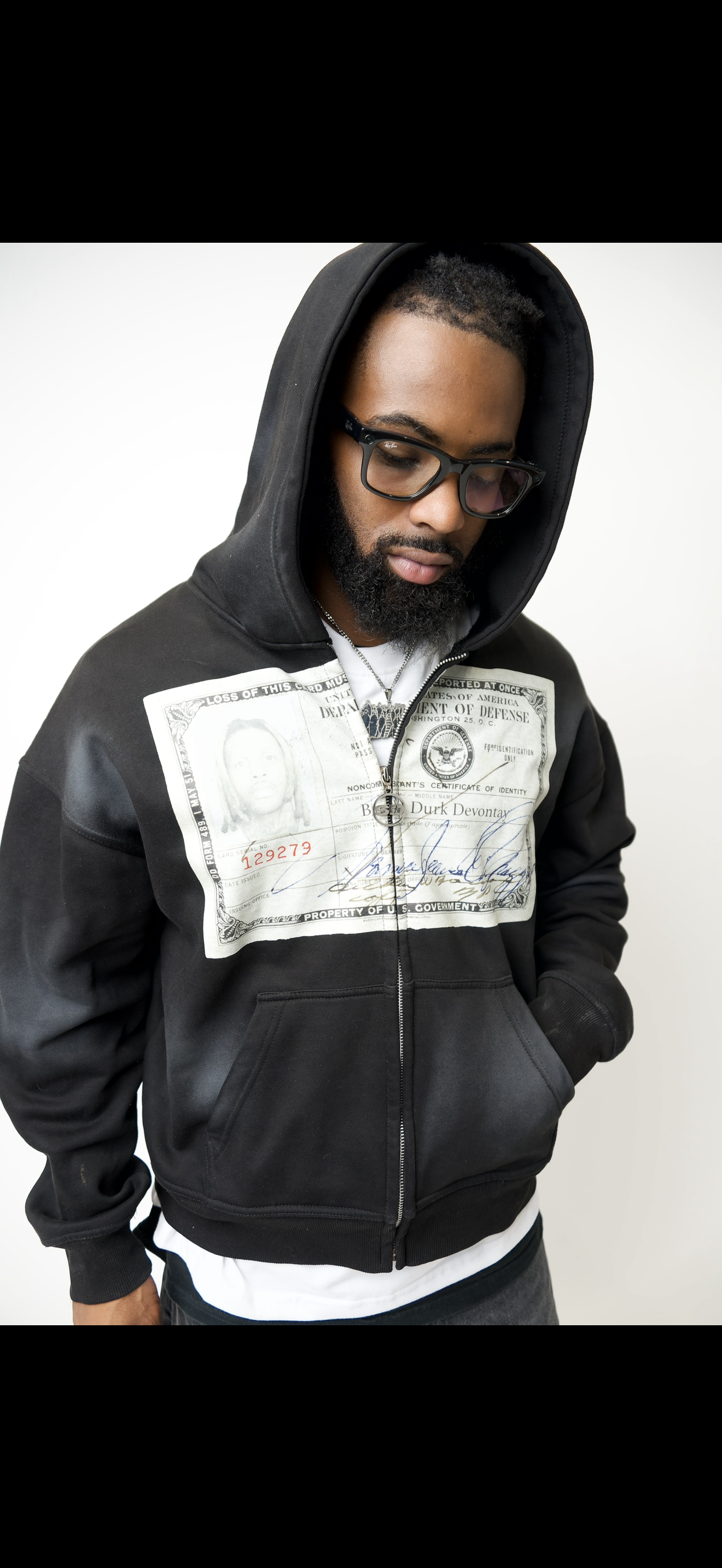 BLACK SMURK HOODIE