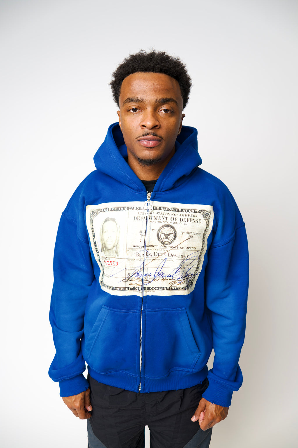 BLUE SMURK HOODIE