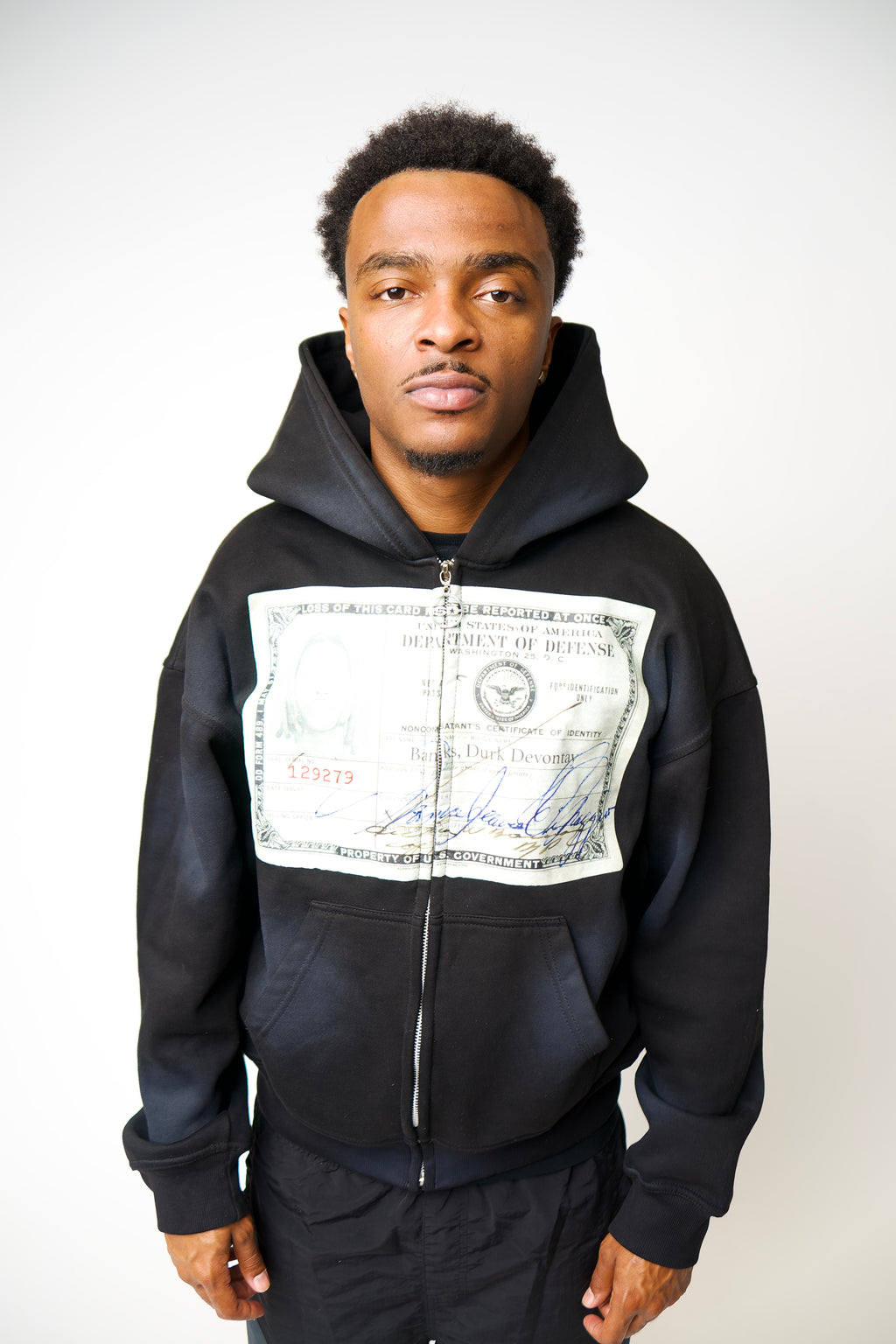 BLACK SMURK HOODIE